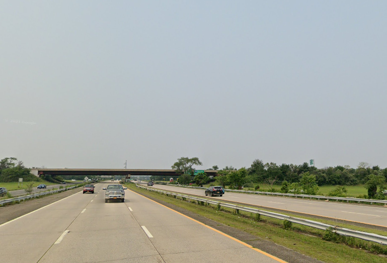 The woman was pulled over for speeding in the eastbound lanes of Sunrise Highway, near exit 52 in Patchogue, early Tuesday morning