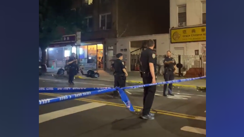 Man, 26, fatally shot in chest in Brooklyn, gunman at large