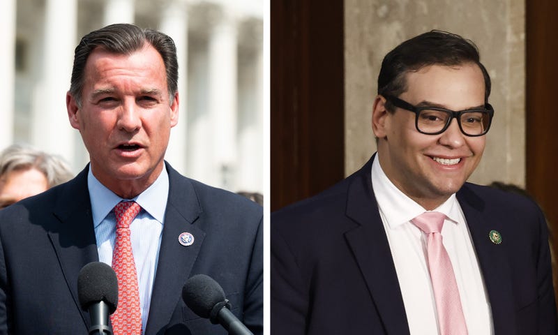 Tom Suozzi is challenging Rep. George Santos for his old congressional seat in Nassau County