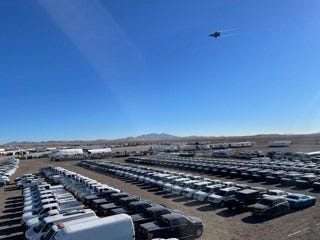 Vehicles available at an online surplus auction