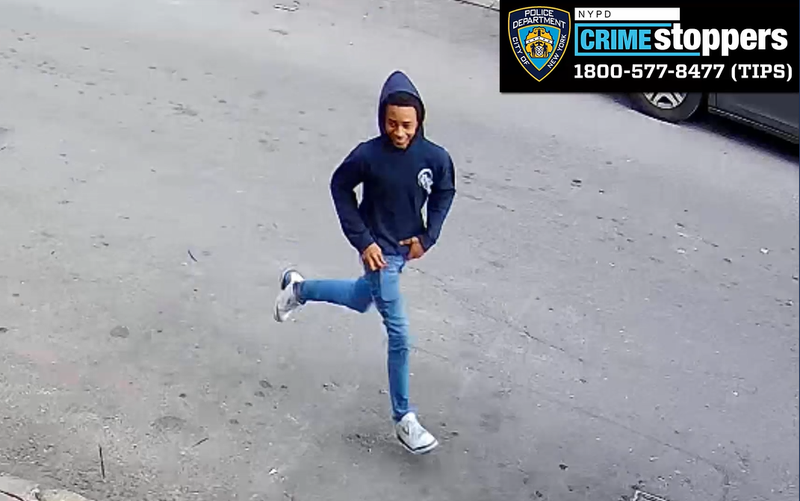 One of two suspects is seen around the time of the attack in Williamsburg