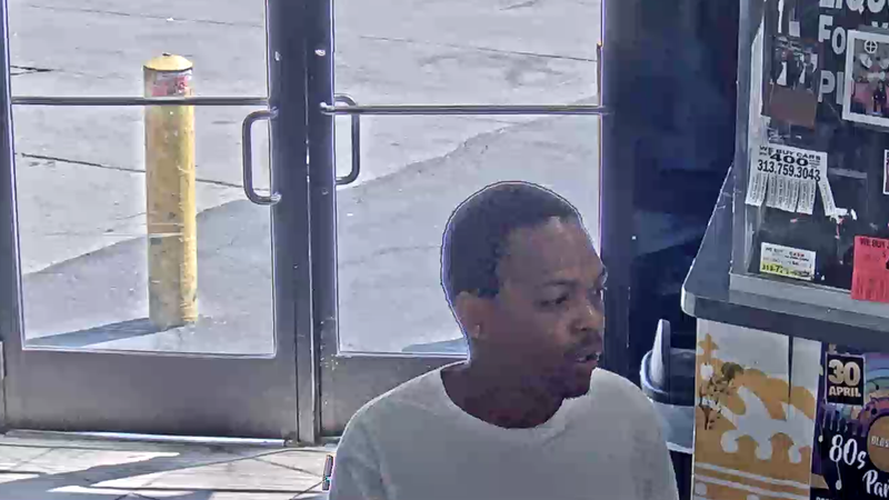 Surveillance screenshot of Black man inside building