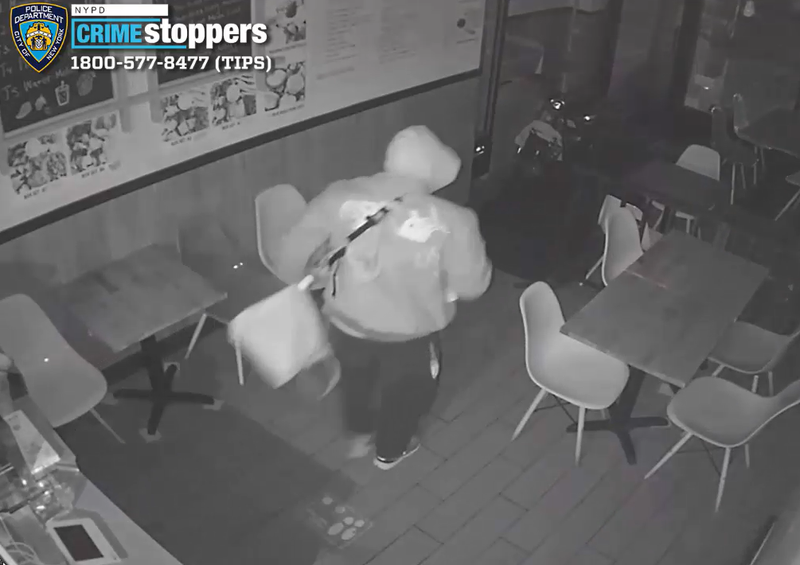 The suspect usually breaks into the businesses overnight but has also struck in the evening