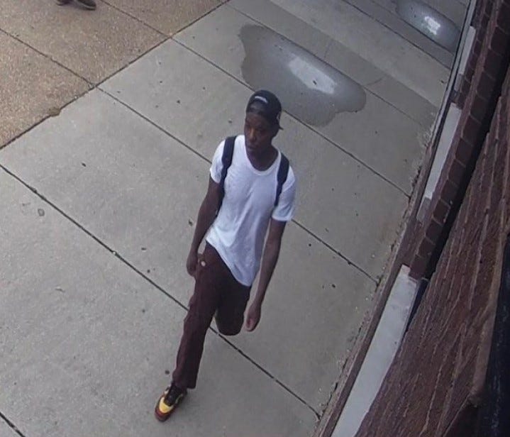 surveillance image of assault suspect