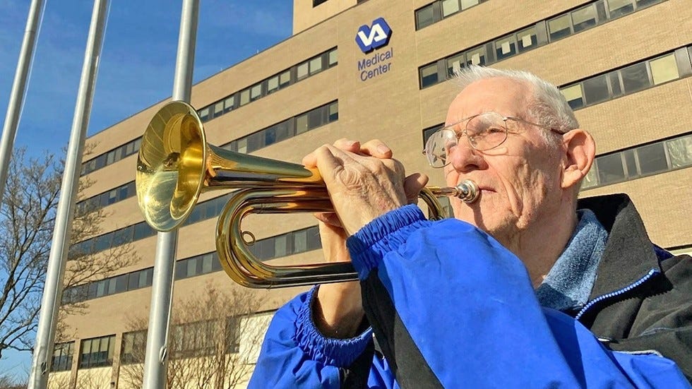 Air Force vet, 90, plays 'Taps' to honor Pearl Harbor Remembrance Day