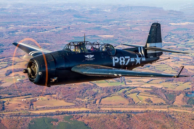 The General Motors TBM Avenger will be one of the five warbirds available to ride.