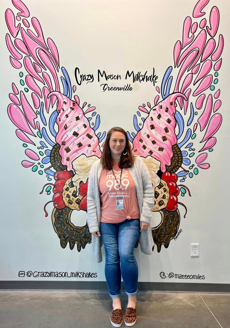 Gorgeous milkshake themed murals at The Crazy Mason make the perfect photo op!