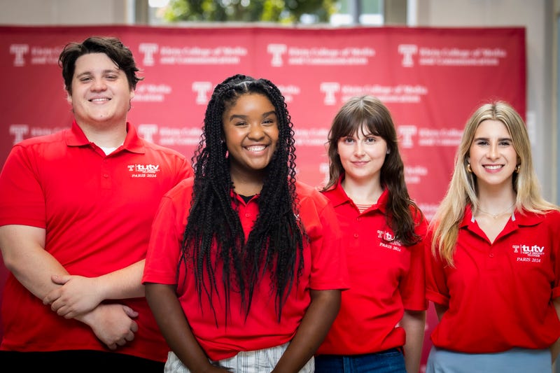 The four student reporters heading to Paris to cover the 2024 Olympic Games.
