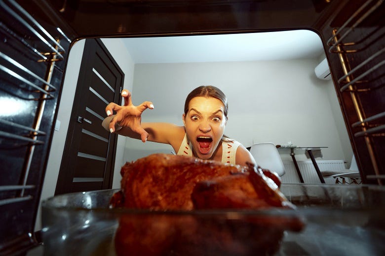 Turkey in the oven