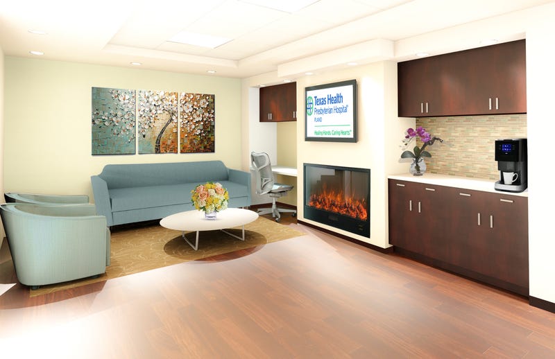 Rendering of the expanded NICU at Texas Health Presbyterian Hospital in Plano.