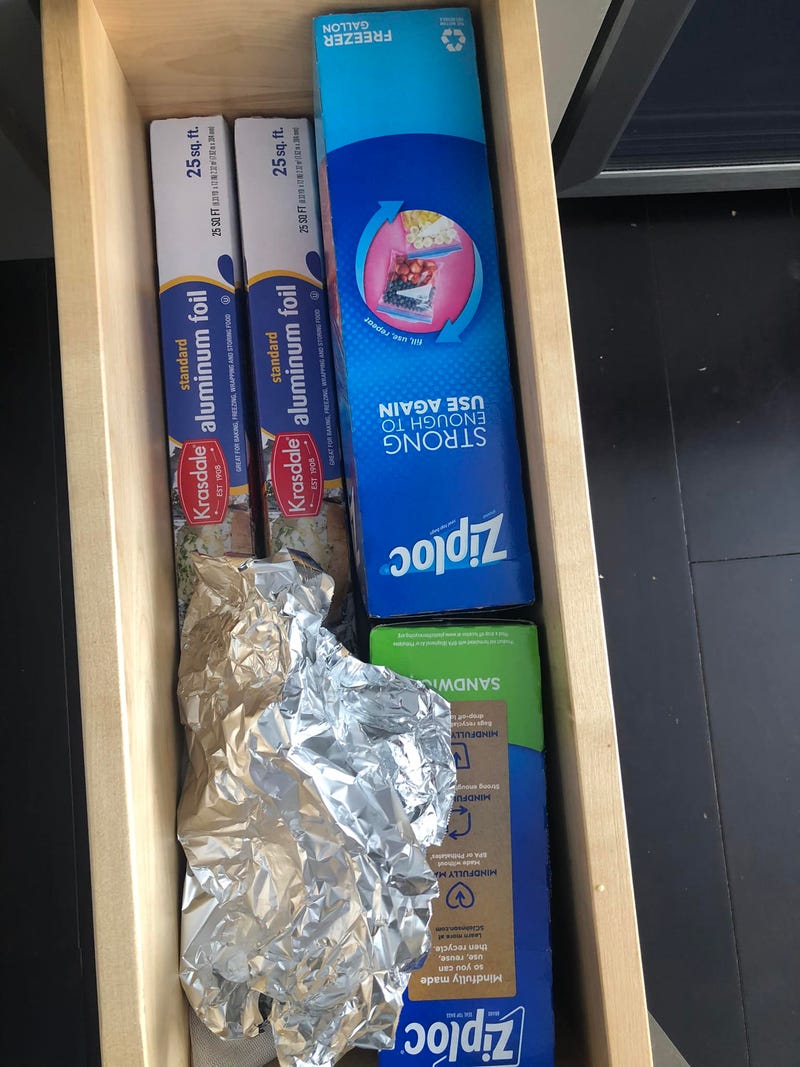 Kendra Reuses Aluminum Foil