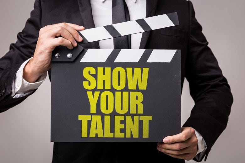 "Show Your Talent" graphic
