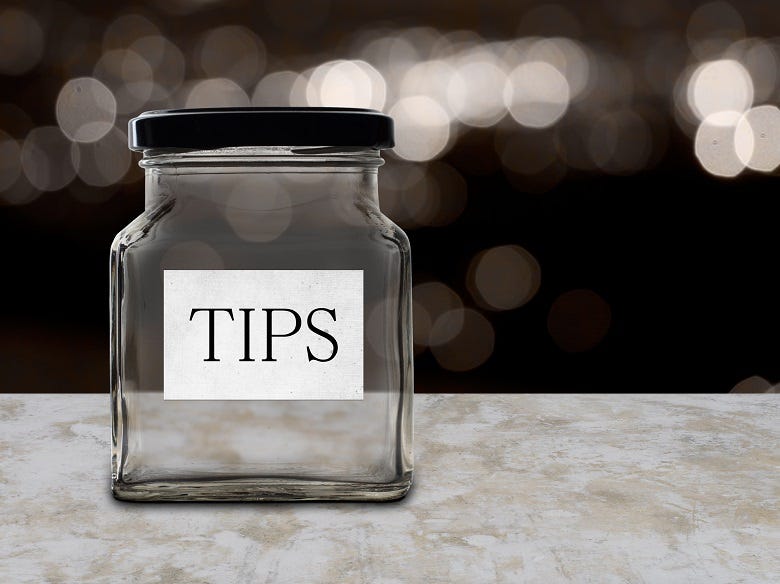 Tip jar