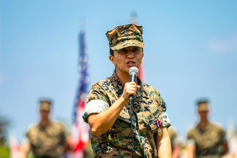 Syndy Shelton, USMC Master Sergeant, Ret.