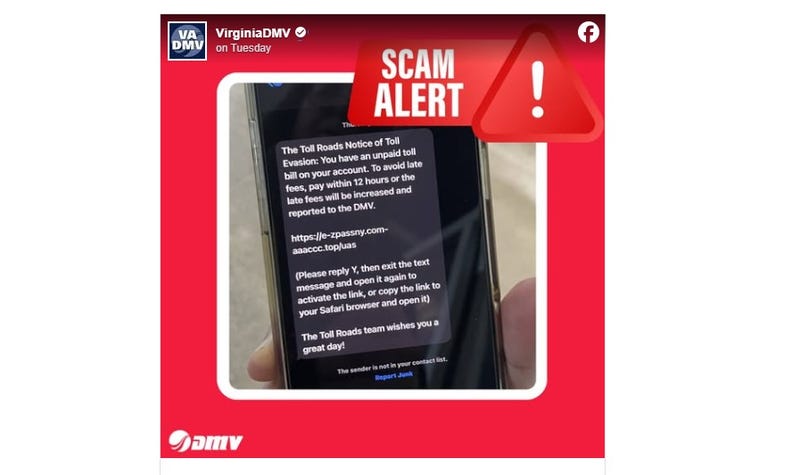 Text scam example