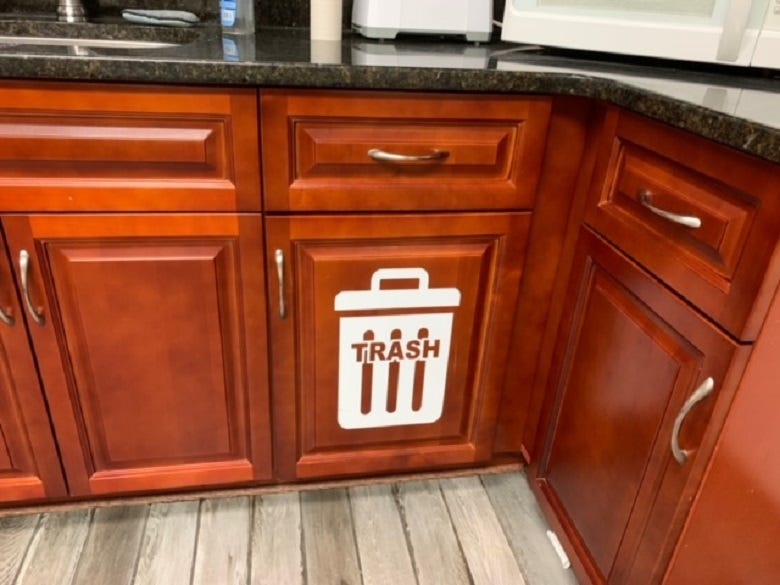 Breakroom trash can