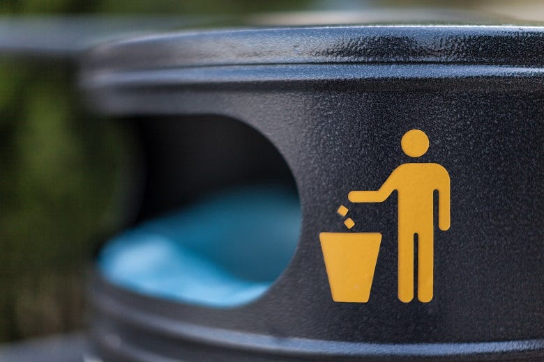 garbage can