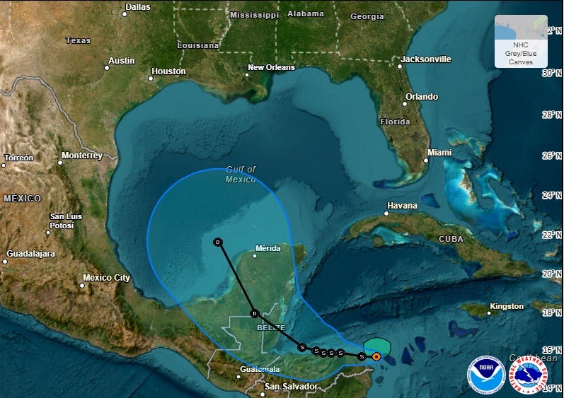 Tropical Storm Sara becomes 2024's 18th named Atlantic storm