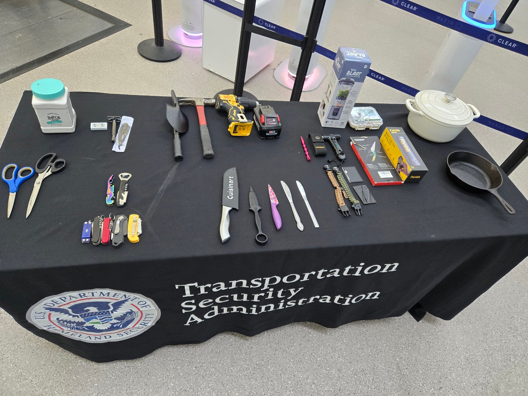 TSA warns flyers of banned items
