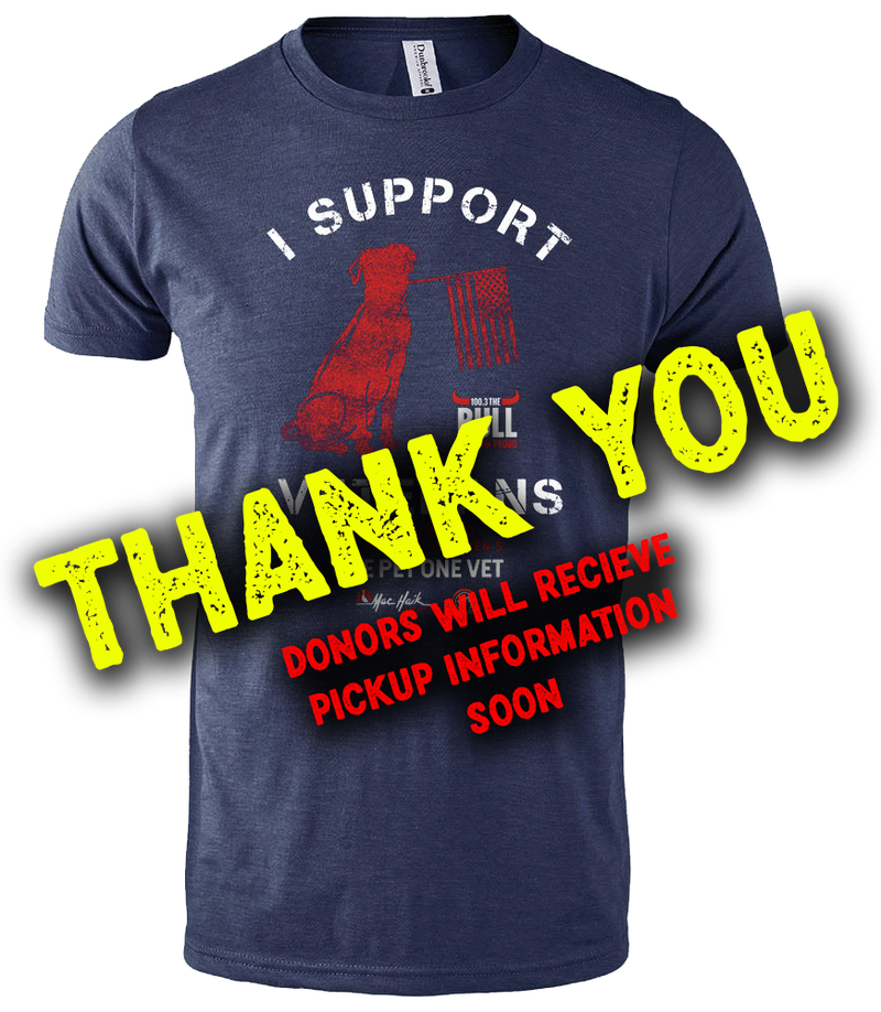 The first 200 donors of $100 or more, earn a free BullShirt