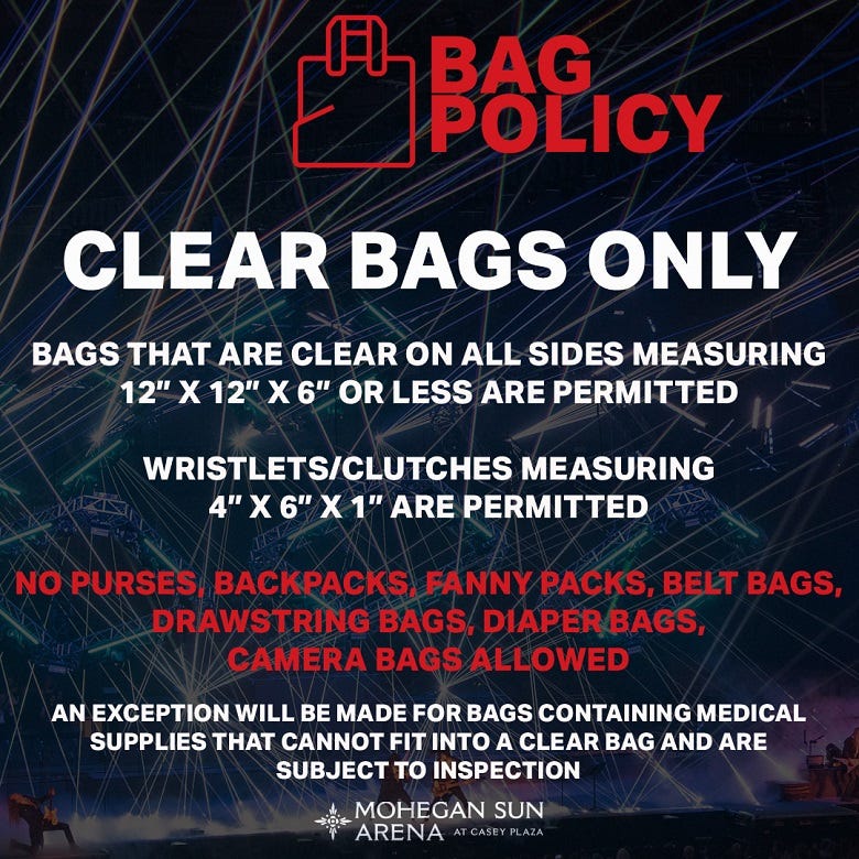 TSO graphic/bag policy