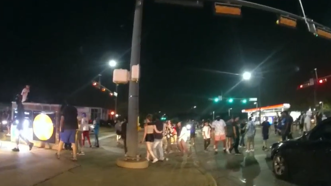 Euless police release images showing high-speed street take-over on Monday