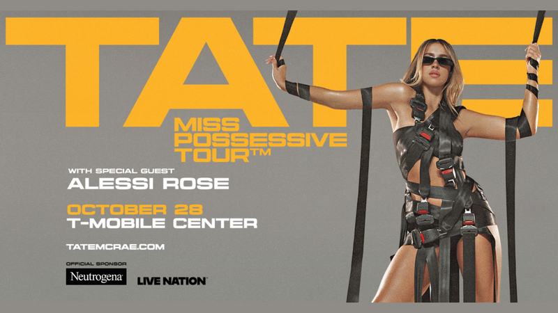 Tate McRae will be at the T-Mobile Center on October 28th, 2025!