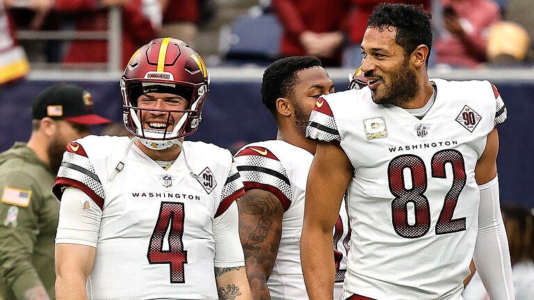 Robert Griffin III: Commanders' affinity for Taylor Heinicke isn't a shot at Carson Wentz