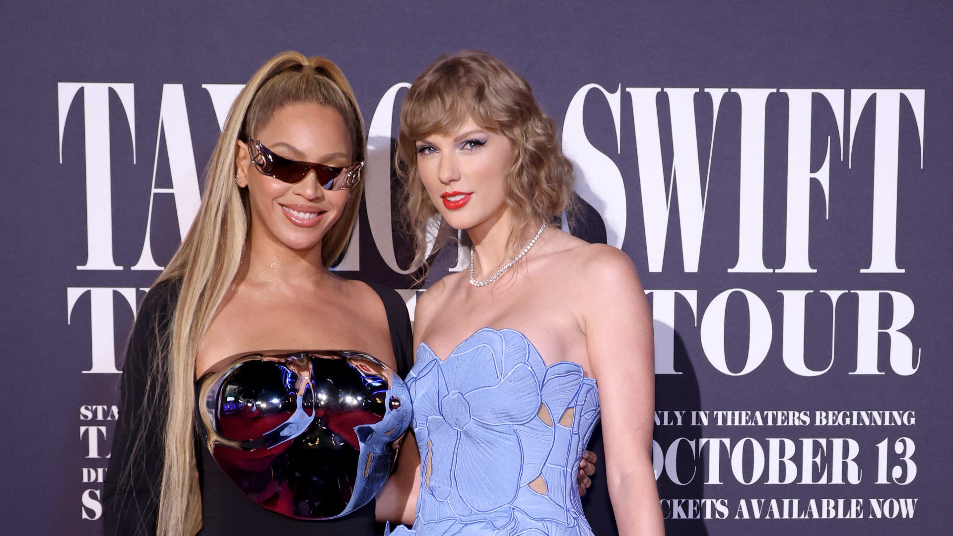 Taylor Swift's 'guiding light' Beyoncé made a surprise appearance at her 'Eras Tour' movie premiere