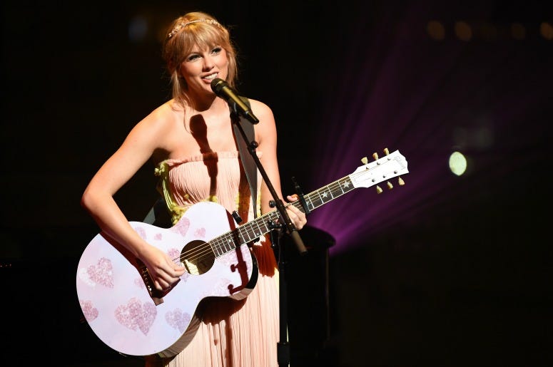 Taylor Swift Performs at the Time 100 Gala, Drops More Single Clues