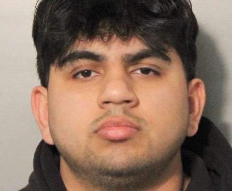Tayyab Muhammad, 20, and a male juvenile were arrested in connection with graffiti found at Tobay Beach on Saturday