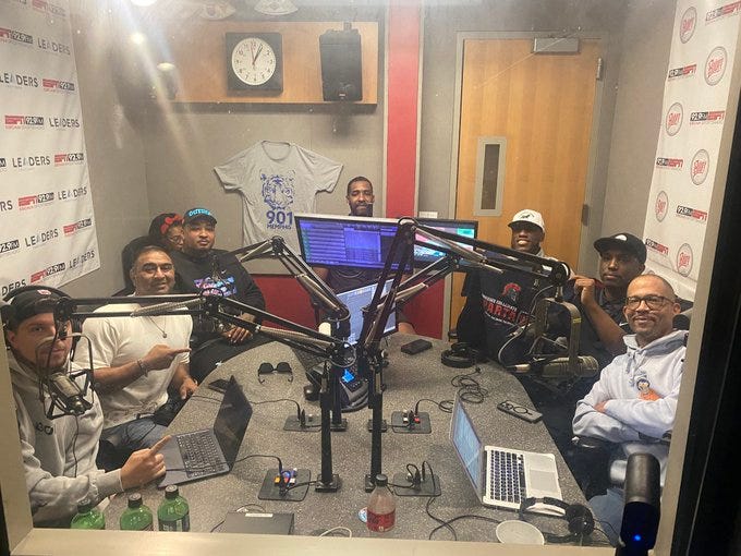 Team Thad and TCA coaches in-studio