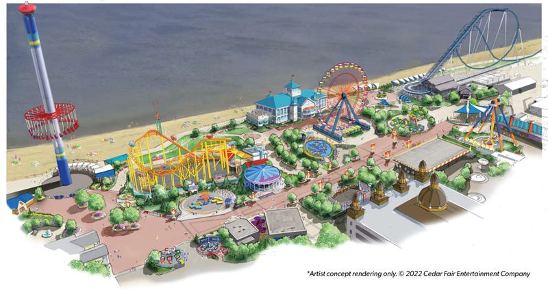 Artist concept rendering only. © Cedar Fair Entertainment Company