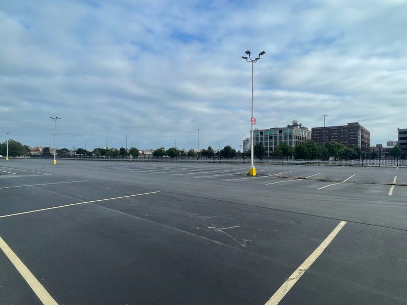 Buffalo News parking lot