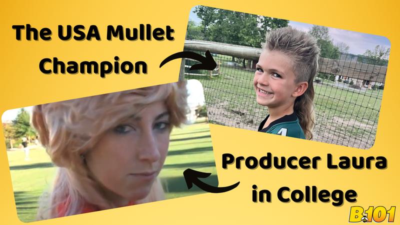 Pottstown 6-year-old crowned USA Mullet Champ while Producer Laura rocks mullet in college.