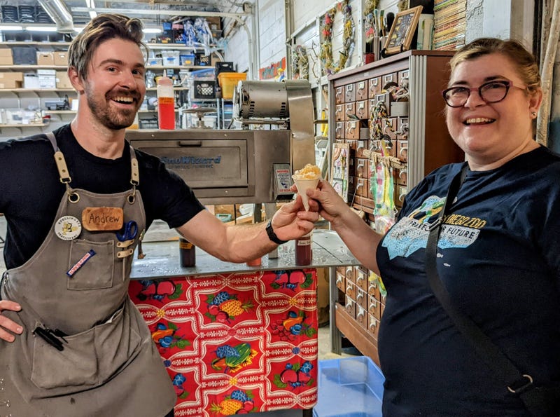 Snow cones at the Welman Project on Sunday, Aug. 14, 2022.