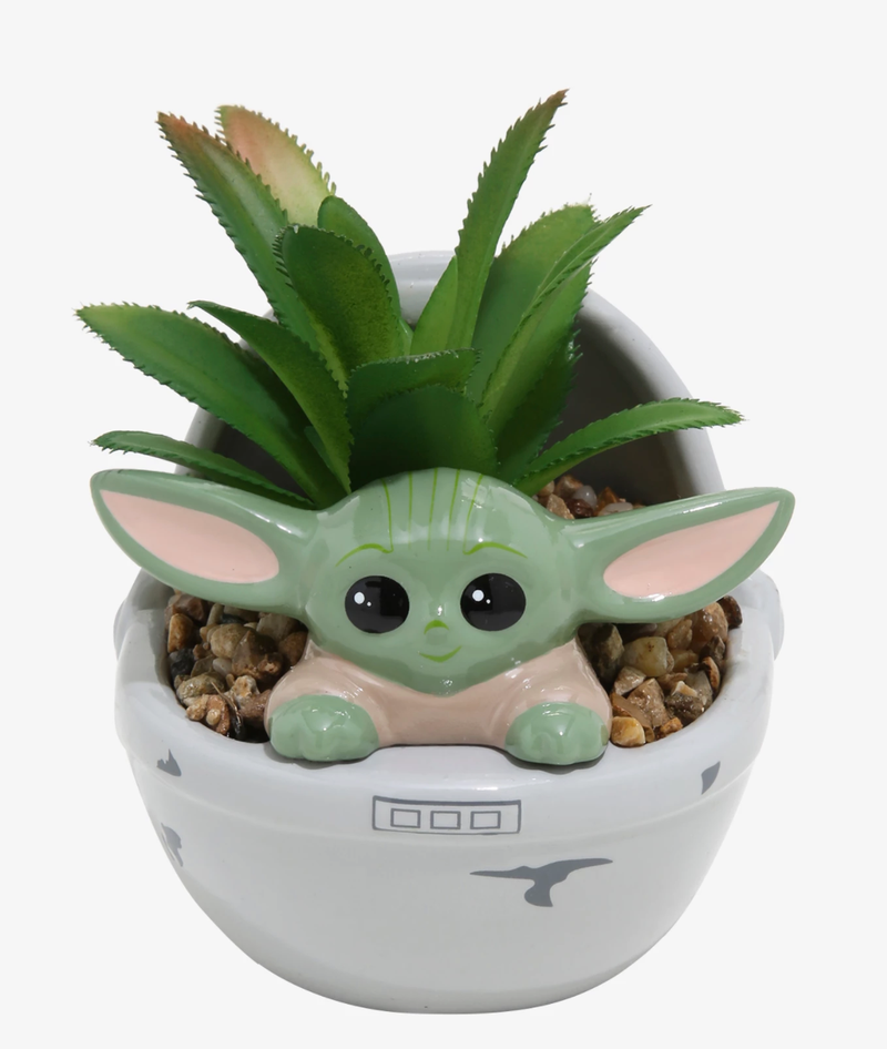 Star Wars The Mandalorian The Child Faux Succulent Planter