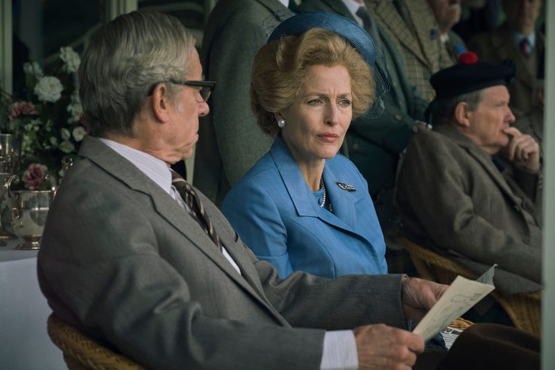 Gillian Anderson as Margaret Thatcher in the fourth season of Netflix's "The Crown"