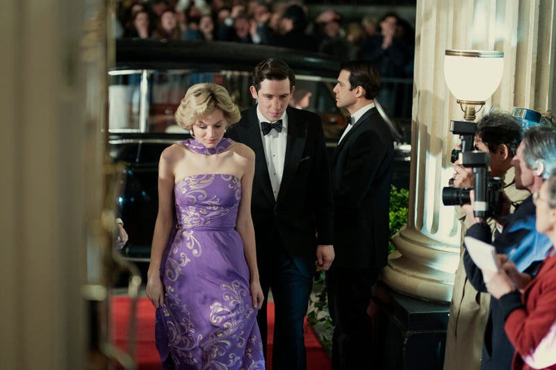  Josh O'Connor and Emma Corrin as Prince Charles and Princess Diana in the fourth season of Netflix's "The Crown"