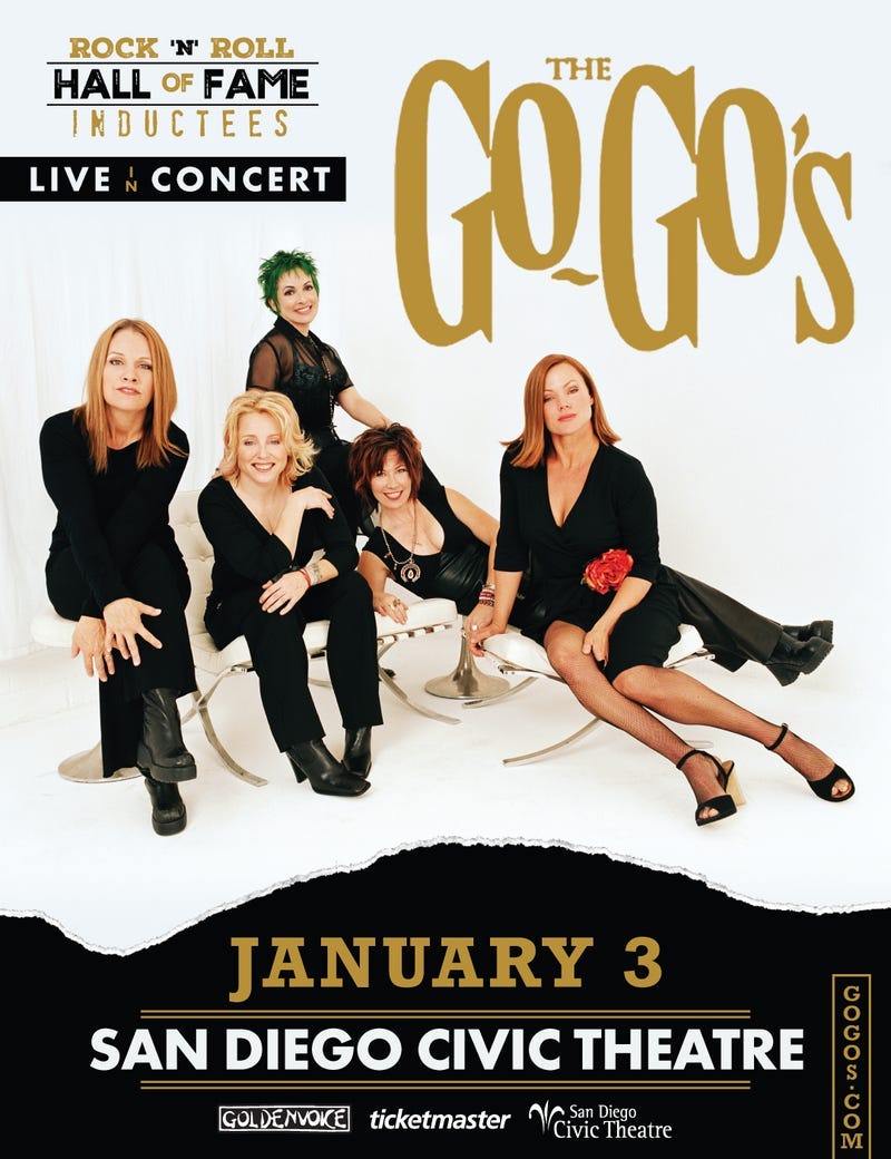 The Go-Go's San Diego Civic Theatre 1/3/22