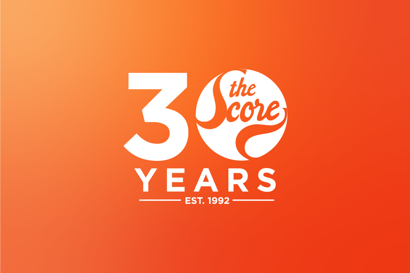 The Score 30-year anniversary logo