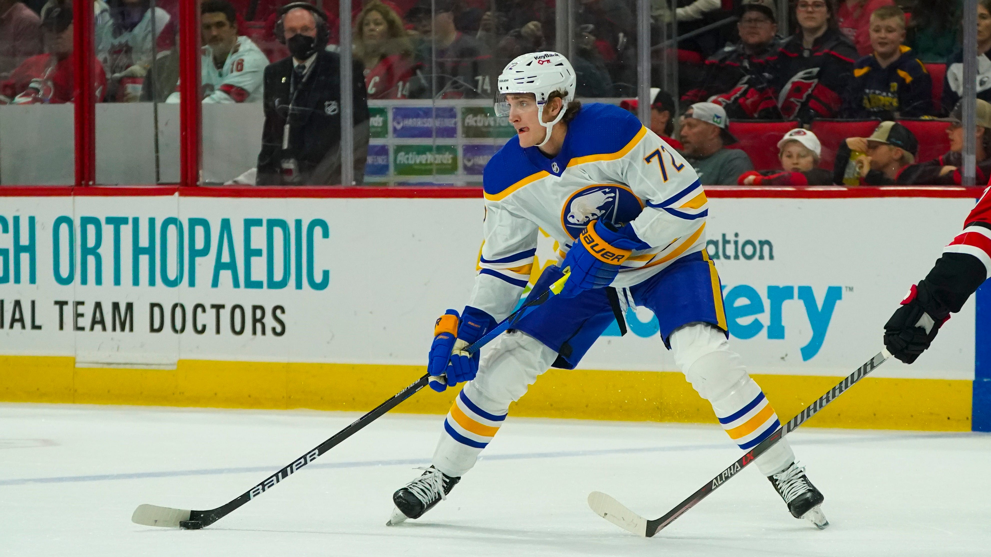 Tage Thompson happy he's staying in Buffalo for long time