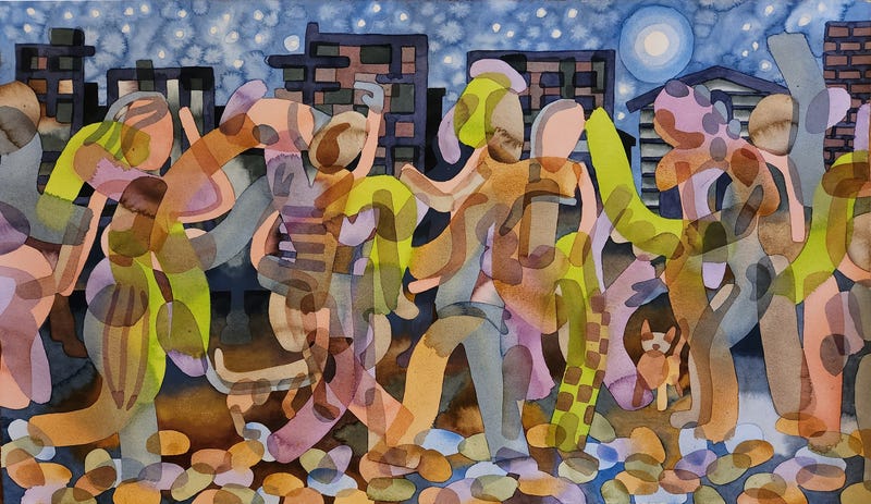 "The Ties That Bind," an art-glass installation that will be inside of the Lawrence Station.