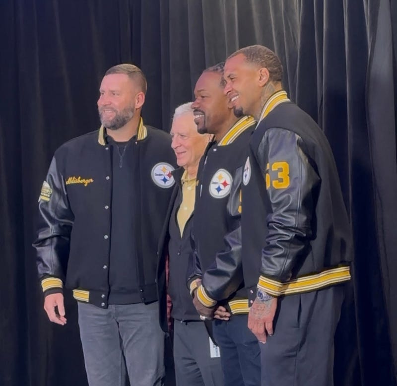 Ben Roethlisberger Maurice Pouncey Joey Porter Art Rooney