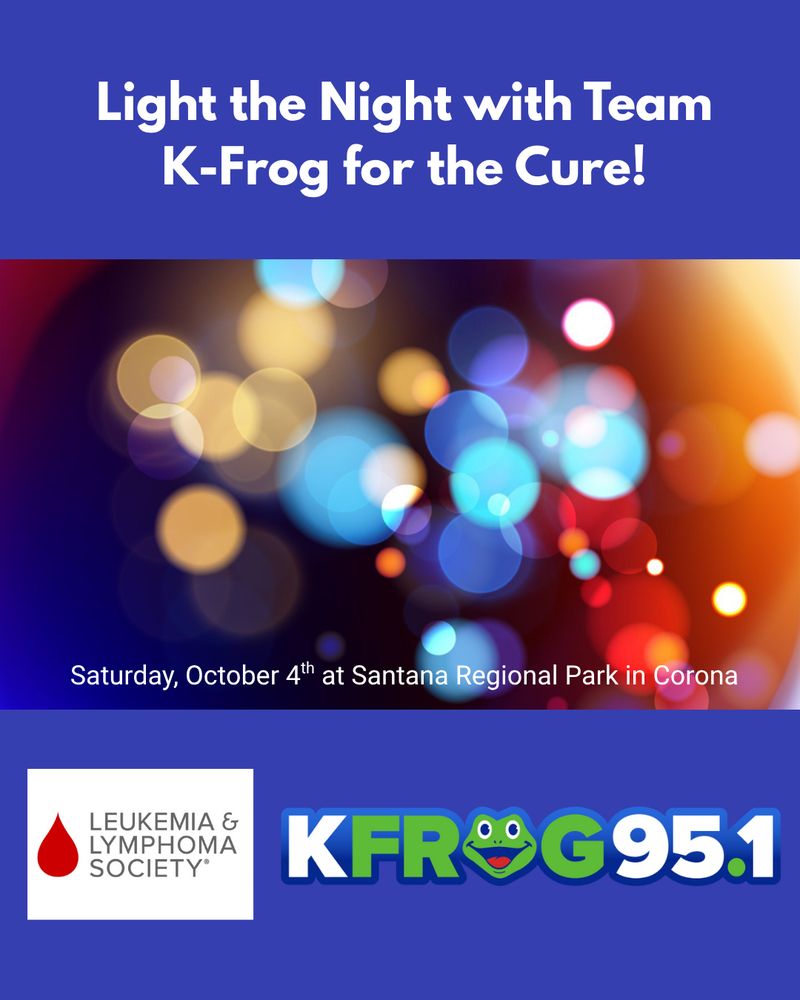 Team K-Frog for the Cure Light the Night Walk flyer