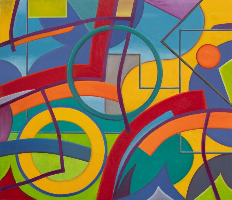 "Today," architectural glass installation for elevator surround and Today, smalti-mosaic for station corridor wall inside Bryn Mawr Station.