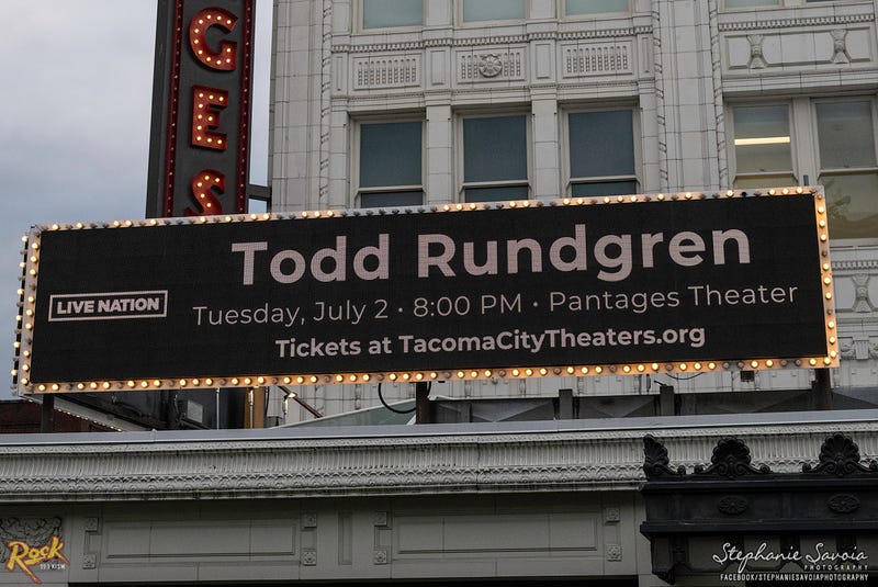 Todd Rundgren - Pantages Theater - Tacoma, WA 7.2.24
