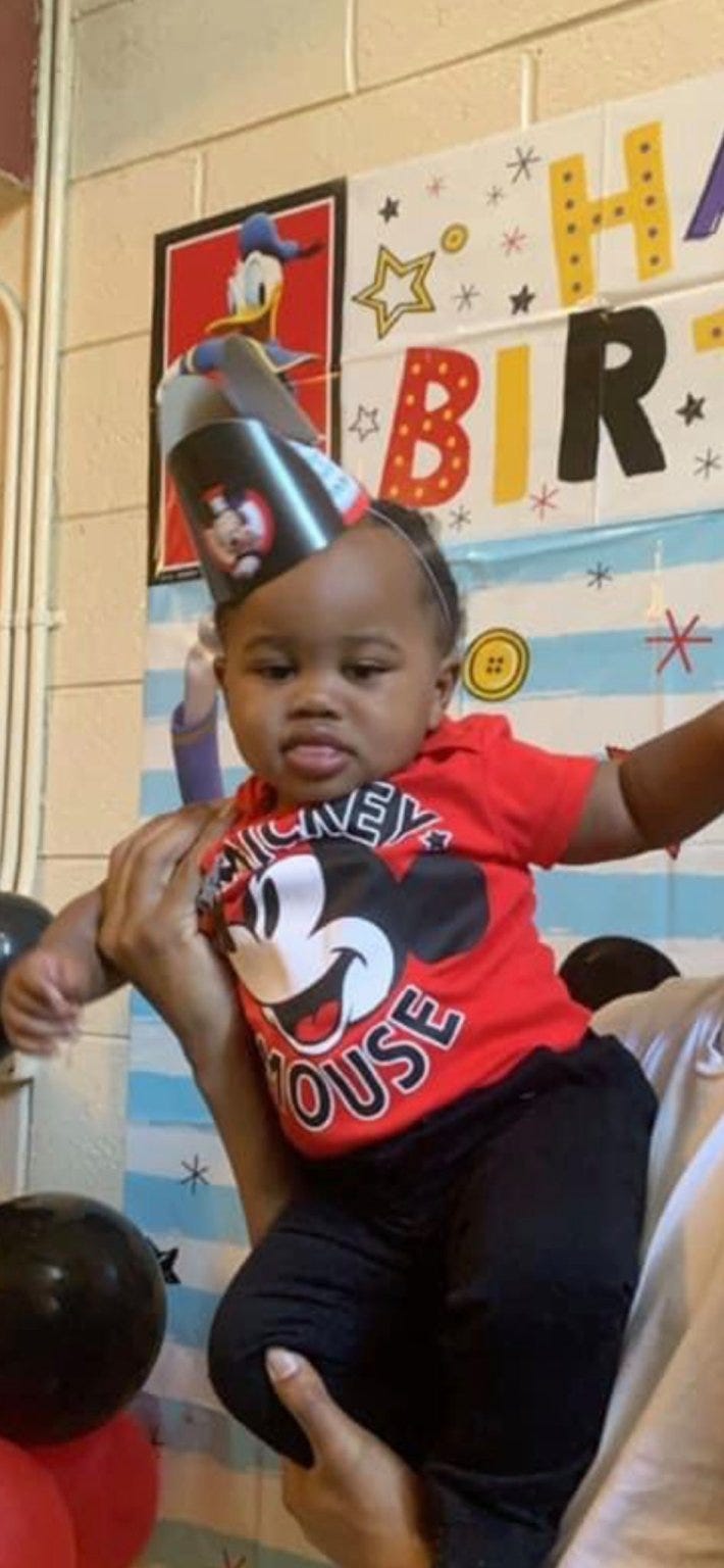 The toddler who was shot on Lake Shore Drive on Tuesday, April 6, 2021.