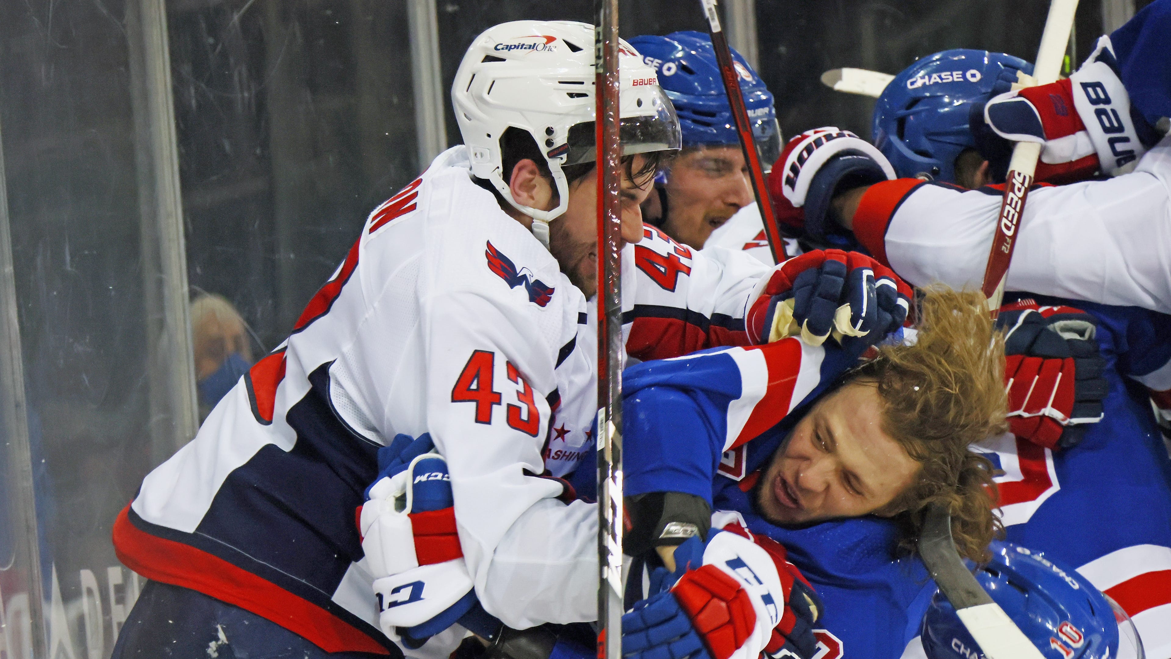 Tom Wilson under fire again after leading dangerous brawl against Rangers