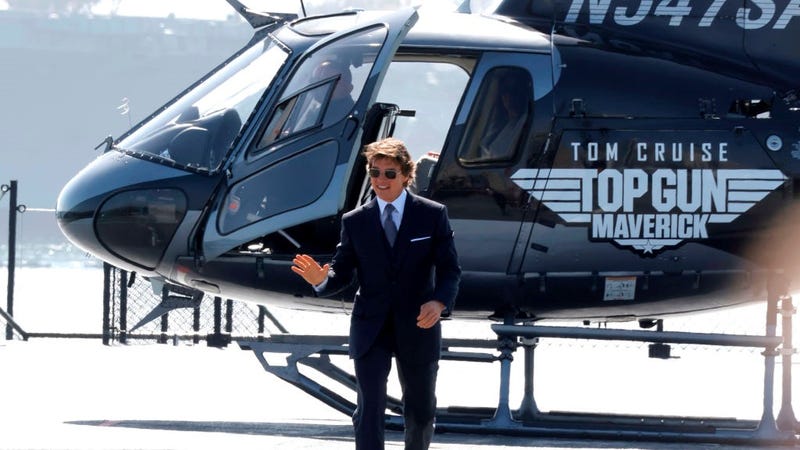 Tom Cruise attends the "Top Gun: Maverick" World Premiere on May 04, 2022 in San Diego, California. 